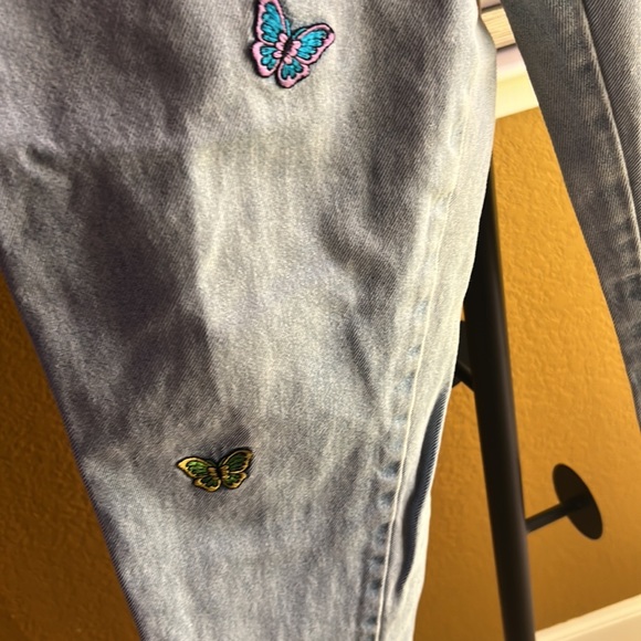 Vintage No Excuses Butterly High Waist Jeans Size 13/14 $60 - Picture 3 of 7